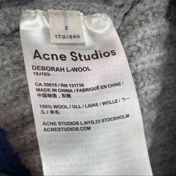 *SOLD* Acne Studios Deborah Wool V-Neck Sweater - Picture 7 of 8